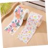 Homoyoyo Floral Print Toilet Paper 2 Rolls Pack Soft Standard Roll Tissue Paper Decorative Pattern for Home and Office Use Comfortable Absorbent Bathroom Essential view 2