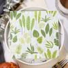 20 pcs Green Disposable Napkins - 2 Ply Dinner Napkins Botanical Printed- Paper Napkins for Dinner, Parties, Daily Use view 2