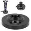Shaving Supplies Accessories Universal Electric Shaver Charging Stand Round Shape Men'S Electric Shaving Charging Base Black Men'S view 1