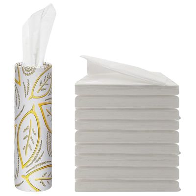 Car Tissue Refill Kit, Travel Tissues, Tissue Refill for Car Visor Tissue Holder, Car Tissues Cylinder, Round Tissue Boxes with 9 Packs Tissues, Car Napkins Tissues Cylinder