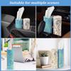 Car Tissue Refill Kit, Travel Tissues, Tissue Refill for Car Visor Tissue Holder, Car Tissues Cylinder, Round Tissue Boxes with 9 Packs Tissues, Car Napkins Tissues Cylinder view 2