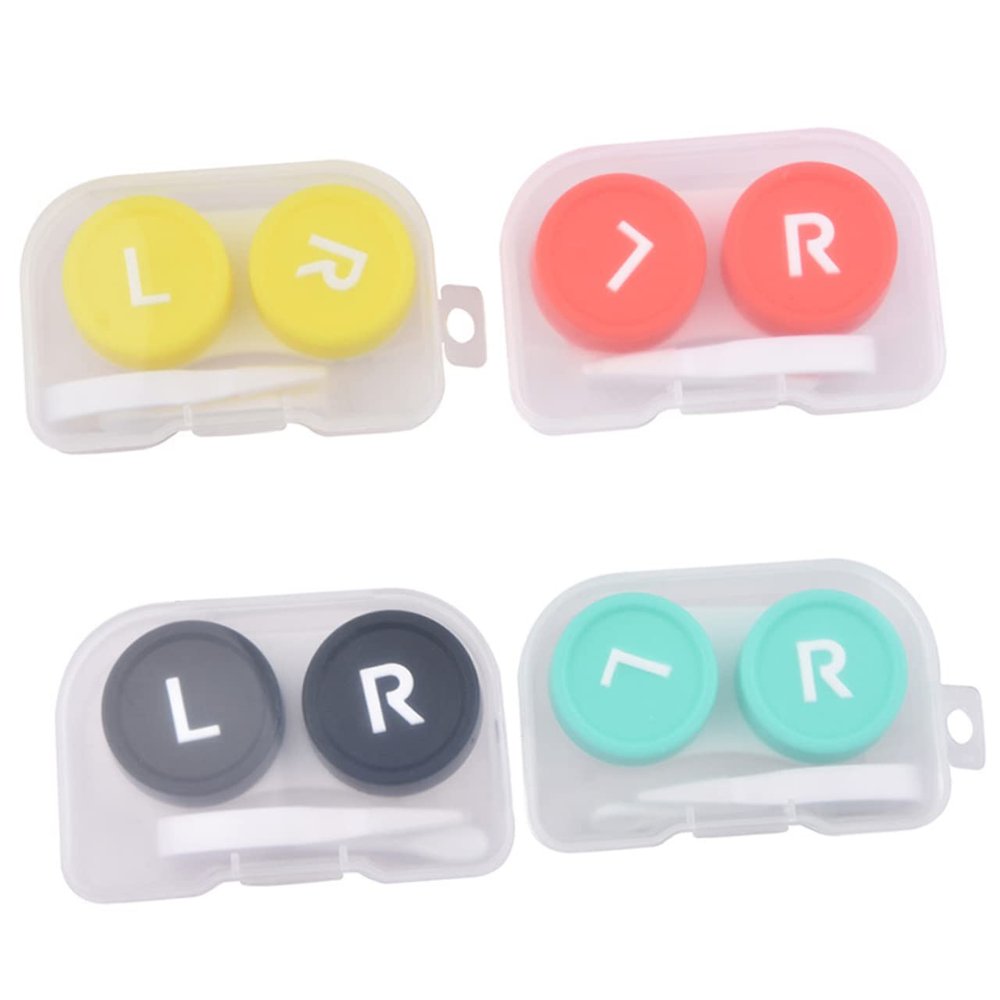 PLAFOPE 8pcs Portable Lens Case Set PP Optical Lens Storage Box Sturdy Holder Organizer Easy Carry Colours Suitable for Travel and Daily Use