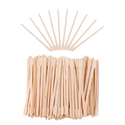 100pcs Small Wax Spatulas Wooden Wax Sticks Eyebrow Waxing Applicators Wood Craft Sticks,Eyebrow Wax Sticks Wax Applicator,Mini Eyebrow Waxing Spatulas for Face and Small Hair Removal Sticks(88mm)