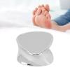 2 in 1 Hair Eraser, Hair Removal Wet Dry Use Painless Washable Foot Scrubber Tool for Arm Leg (Silver) view 3