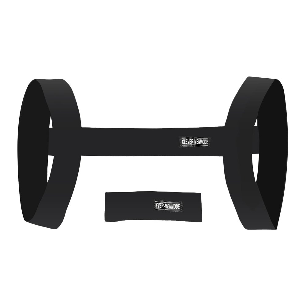 Akkad Kuti Mens Harness Belt Nylon Elastic Body Shoulder Strap Sexy Halter Club Wear Cosplay Costume, I-black, One Size
