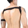 Akkad Kuti Mens Harness Belt Nylon Elastic Body Shoulder Strap Sexy Halter Club Wear Cosplay Costume, I-black, One Size view 4