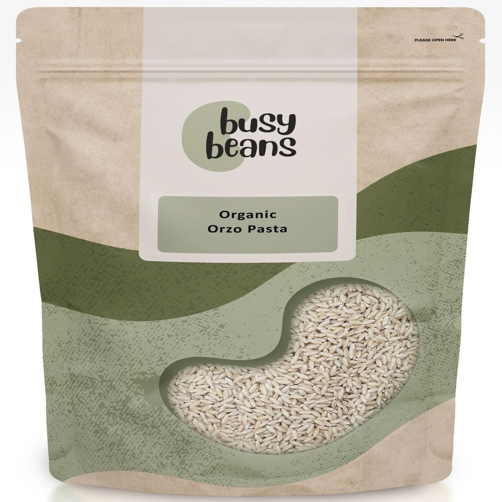 Organic Orzo Pasta - Certified Organic - by Busy Beans Organic (2kg)