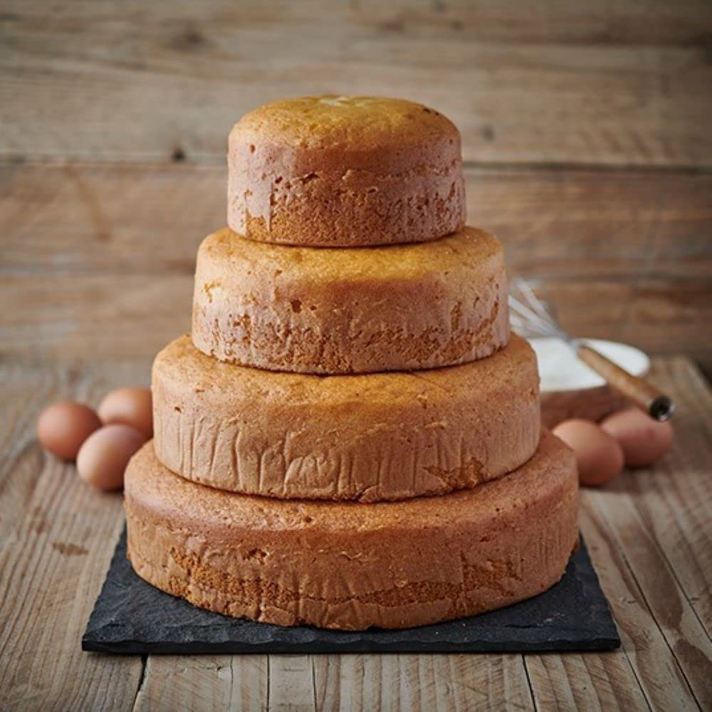 The Original Cake Company- Plain Ready to Decorate Vanilla Sponge Cake, Lovingly Handmade Cakes, Freshness Guaranteed, Great for Weddings, Birthday's & Celebrations, Vegetarian 8 Inches