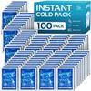 100 Packs - Instant Cold Pack - Disposable Instant Ice Packs for Injuries | Cold Compress Ice Pack for Pain Relief, Swelling, First Aid, Toothache, Perineal Ice Packs for Postpartum, 6 x 4.5 in view 1