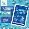 100 Packs - Instant Cold Pack - Disposable Instant Ice Packs for Injuries | Cold Compress Ice Pack for Pain Relief, Swelling, First Aid, Toothache, Perineal Ice Packs for Postpartum, 6 x 4.5 in view 3