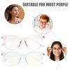 Healvian 2Pcs Blue Light Blocking Glasses for Women,Computer Anti Blue Light Glasses, Lightweight Clear Lens Reading Glasses for Women Girls Random Color view 3