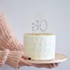 0-9 Cake Decoration Silver Rhinestones Happy Birthday Cake Topper Anniversary Cake Decoration (0) view 4