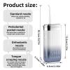Wireless Oral Irrigator, Portable Oral Irrigator, Water Flosser, 3 Modes Water Flosser, 4 Nozzle Tips to Select, Suitable for Family and Travel Teeth Cleaning. (Black) view 2