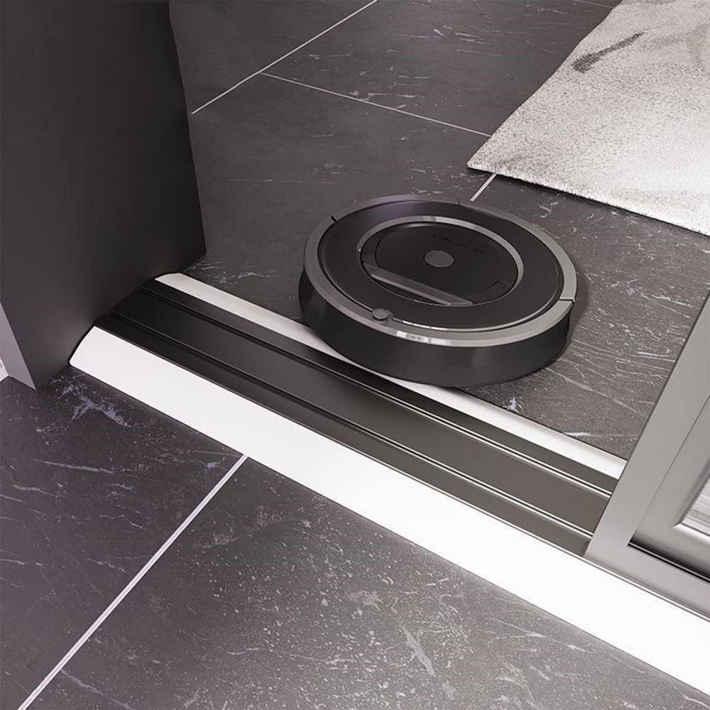 Vacuum Robot, Curb Ramp, Wheelchair Ramp, Threshold Ramp, Curb Ramp, Height: 1.2/1.8 Cm, Ramp Pad For Bathroom, Balcony, Freestanding, Easy To Clean, Arbitrary Cutting Ramps. ( Color : 80 , Size : 2*1