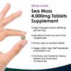 Sea Moss Tablets Extract High Strength 4000mg - Sea Moss Supplement 365 Tablets (not sea Moss Capsule) High Potency - UK Made - Vegan - Non GMO view 2