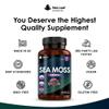 Sea Moss Tablets Extract High Strength 4000mg - Sea Moss Supplement 365 Tablets (not sea Moss Capsule) High Potency - UK Made - Vegan - Non GMO view 4