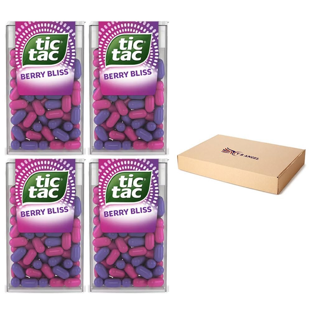 4 x Berry Bliss Tic Tac Mint Sweets For Little Moments of Refreshment - Sold By VR Angel
