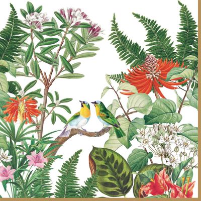 20 Napkins Exotic Birds in the Jungle | Table Decoration | Decoupage | Napkin Technology 33 x 33 cm