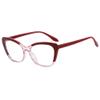 NEWADA Stylish Cat Eye Blue Light Blocking Computer Reading Glasses, Classic Ladies HD Anti Eyestrain EyeGlasses Readers (Color : Red-pink, Size : +0.50) view 1