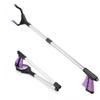 26 inch Litter Picker Grabber Stick, Foldable Small Grabber Reacher Tool for Kids, Trash Picker Grabber Reacher Tool Heavy Duty Short Reacher Grabber Pickup Tool for Elderly (26" Purple) view 1