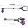 26 inch Litter Picker Grabber Stick, Foldable Small Grabber Reacher Tool for Kids, Trash Picker Grabber Reacher Tool Heavy Duty Short Reacher Grabber Pickup Tool for Elderly (26" Purple) view 3