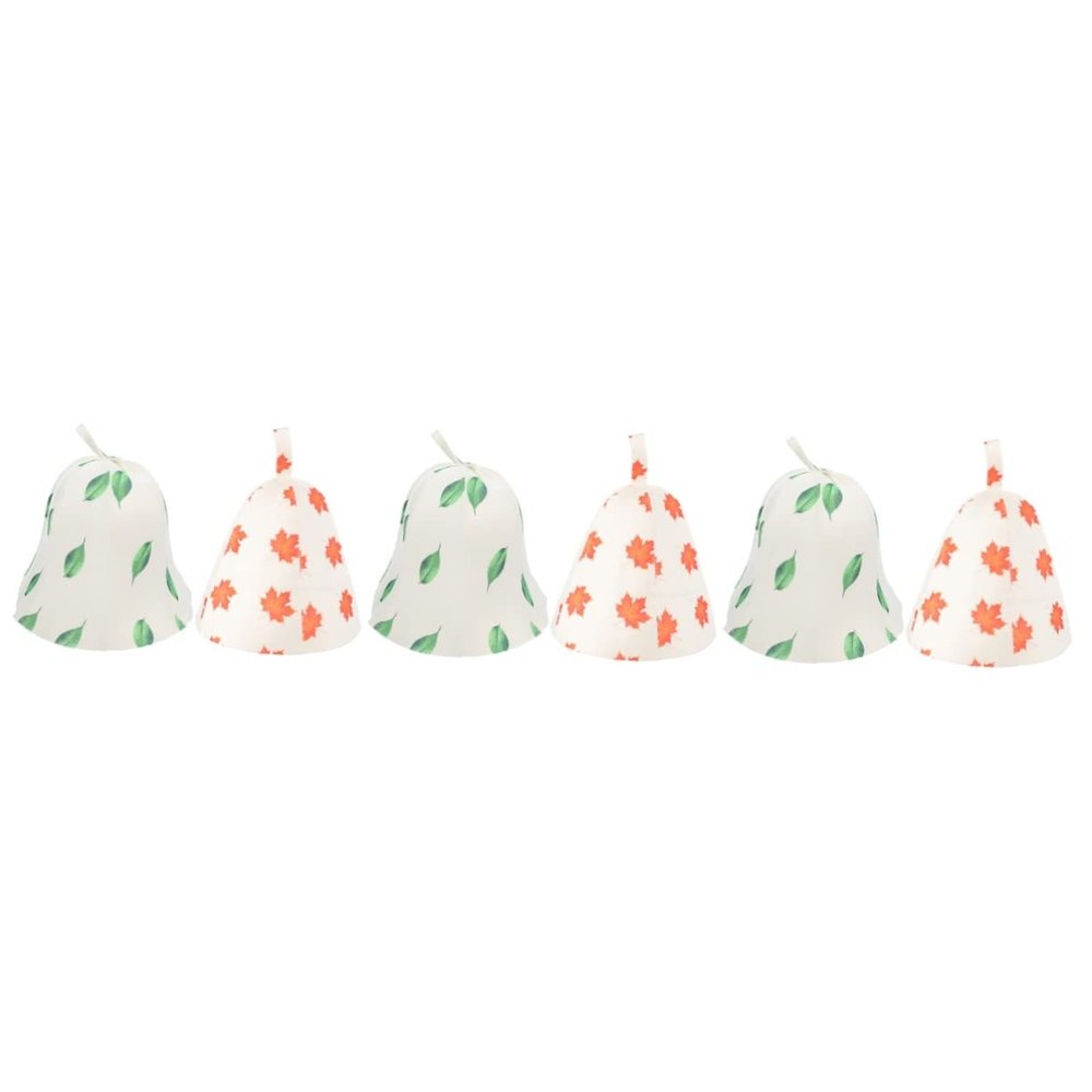 FRCOLOR 6pcs Reusable Felt Sauna Hats for Women Breathable Bath Caps Hanging Heat-resistant and Absorbent Design for Spa and Sauna Activities