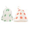 FRCOLOR 6pcs Reusable Felt Sauna Hats for Women Breathable Bath Caps Hanging Heat-resistant and Absorbent Design for Spa and Sauna Activities view 3