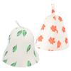 FRCOLOR 6pcs Reusable Felt Sauna Hats for Women Breathable Bath Caps Hanging Heat-resistant and Absorbent Design for Spa and Sauna Activities view 4