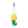 Hohopeti Cartoon Kids Dinosaur Toothbrush Soft Silicone Fine Bristles Small Head for Children Oral Cleaning Tongue Cleaner Individually Packaged Random Color view 1
