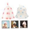 minkissy 6pcs Sauna Felt Hats for Women Breathable and Reusable Bath Caps Comfortable Lightweight Design for Spa Sauna Activities Convenient Storage Hanging Ring view 3