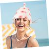 minkissy 6pcs Sauna Felt Hats for Women Breathable and Reusable Bath Caps Comfortable Lightweight Design for Spa Sauna Activities Convenient Storage Hanging Ring view 4