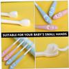 Toyvian 2pcs Boys and Girls Toothbrush Newborn Tooth Cleaning Brush Boy Girl Toothbrush Year Old Oral Care Soft Bristles Safe for Gums Molding Process for Years Old view 4
