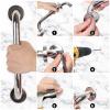 10 inch Shower Grab Rail, Happybase 2 Pack Stainless Steel Bathroom Grab Bar, Shower Handle, Bath Handle Elderly for Bathtub,Toilet,Kitchen,Stairway Handrail,Come with Mounted Screws and Hooks view 4