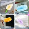 Vesici 50 Pcs Duster Refills Compatible with Swiffer Dusters Bulk Disposable Replacement Thickened Duster Refills with 1 Handle Heavy Duty for Cleaning, Office (Yellow,Blue,Orange,Purple) view 3
