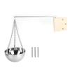 Tomotato Hanging Sauna Oil Cup Holder, Stainless Steel Sauna Aromatherapy Oil Cup Essential Oil Bowl Holder with Swinging Arm view 1