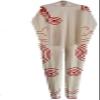 Latex Rubber Bodysuit Women White and Red Customizable 0.4mm,Red,X-Large view 1