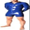 0.8MM Thickness Rubber Latex Bodysuit Sexy Costumes for Men,Red,X-Small view 1