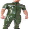 0.8mm Heavy Latex Men S Uniform Catsuit Latex Rubber Body- Suit,Red,Small view 1