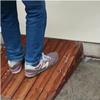OKUOKA Heavy Duty Wooden Shed & Threshold Ramps for Driveway Sidewalks Wheelchair Stroller, Curb Ramps, Loads 880 Lbs Ergonomic Aid (Size : 90x70x20cm (35.4x27.5x8)) view 1