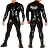 0.4MM Latex Bodysuit Latex with Sock for Men Black Latex Costumes,Brown,Medium view 1
