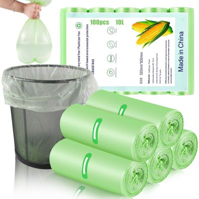 100 x 10 Litre Bin Bags, 18 x 20inch Pedal Bin Liners Small Food Waste Bags for Office Bathroom Kitchen(45x50cm)