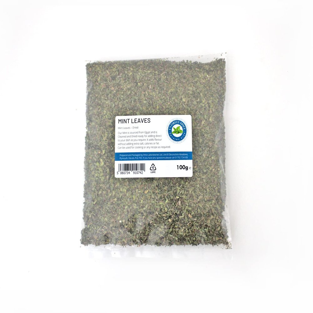Entirely Ingredients -Chopped Dried Mint 100g - Selected for the Premium Quality, 100% Natural
