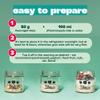 3Bears Overnight Oats Golden Mango I 4 x 400g Vegan Porridge Sachets | Overnight Oats Vegan | Vegan Overnight Oats | Porridge Oats | Overnight Porridge Oats | Over Night Oats view 4