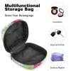 Period Pouch Portable Tampon Storage Bag,Tampon Holder for Purse Feminine Product Organizer,Tropical Flowers-Leaves view 4