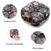 Period Pouch Portable Tampon Storage Bag,Tampon Holder for Purse Feminine Product Organizer,Retro Flower view 3