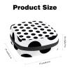 Black Dot Pattern,Period Pouch Portable,Tampon Storage Bag,Tampon Holder for Purse Feminine Product Organizer view 2
