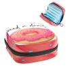 Period Pouch Portable Tampon Storage Bag,Tampon Holder for Purse Feminine Product Organizer,Donut Pink Print view 1