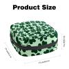 Period Pouch Portable Tampon Storage Bag,Tampon Holder for Purse Feminine Product Organizer,Clover Icons Pattern view 2
