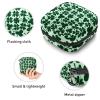 Period Pouch Portable Tampon Storage Bag,Tampon Holder for Purse Feminine Product Organizer,Clover Icons Pattern view 3