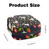 Period Pouch Portable Tampon Storage Bag,Tampon Holder for Purse Feminine Product Organizer,Cartoon Unicorn and Flowers view 2